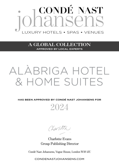 Alàbriga Hotel & Home Suites Recommendation Certificate 2024